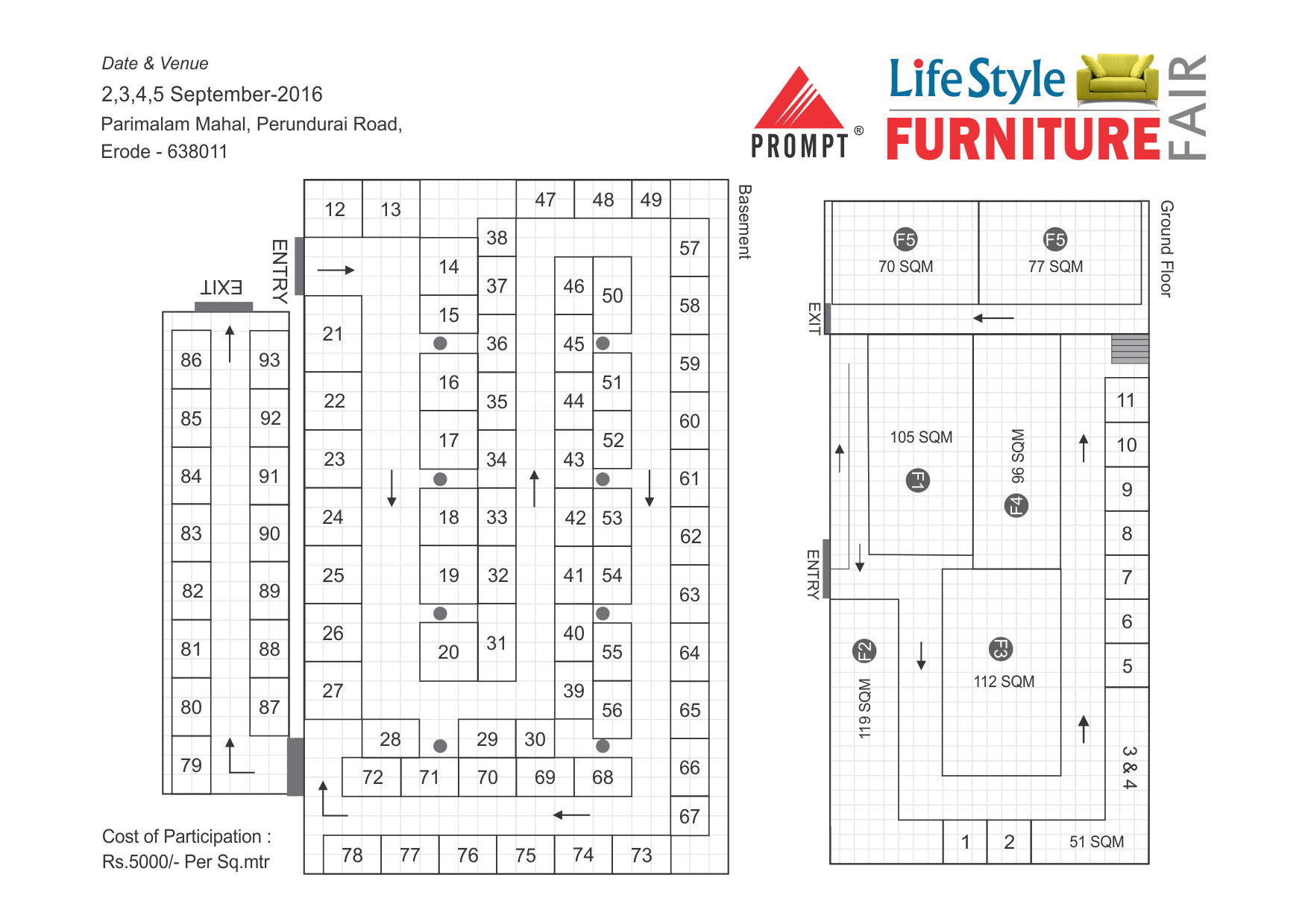 Stall Layout | Prompt Trade Fairs (India) Private Limited, Exhibition ...