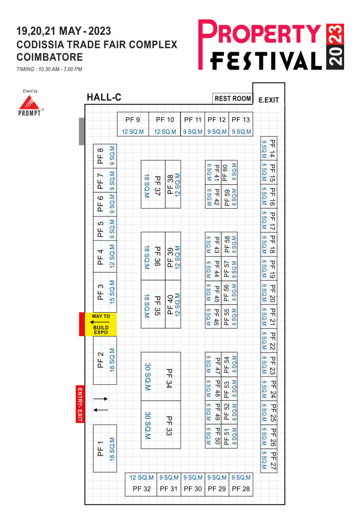 Stall Layout Prompt Trade Fairs India Private Limited Exhibition